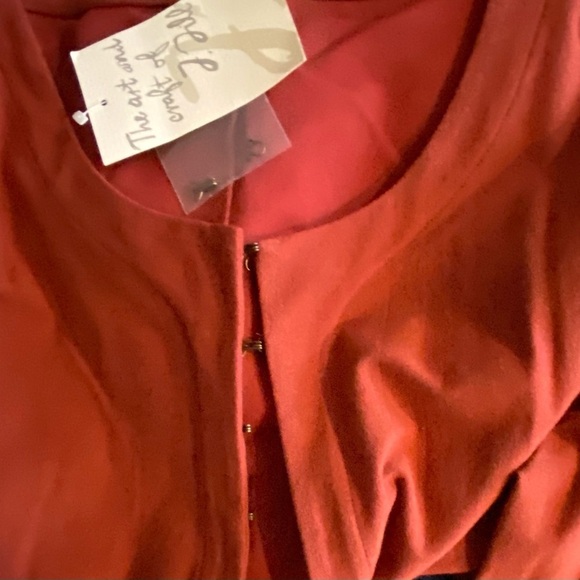 NWT J Jill Antique Red Stretch Dress Topper Size Medium - Picture 4 of 8